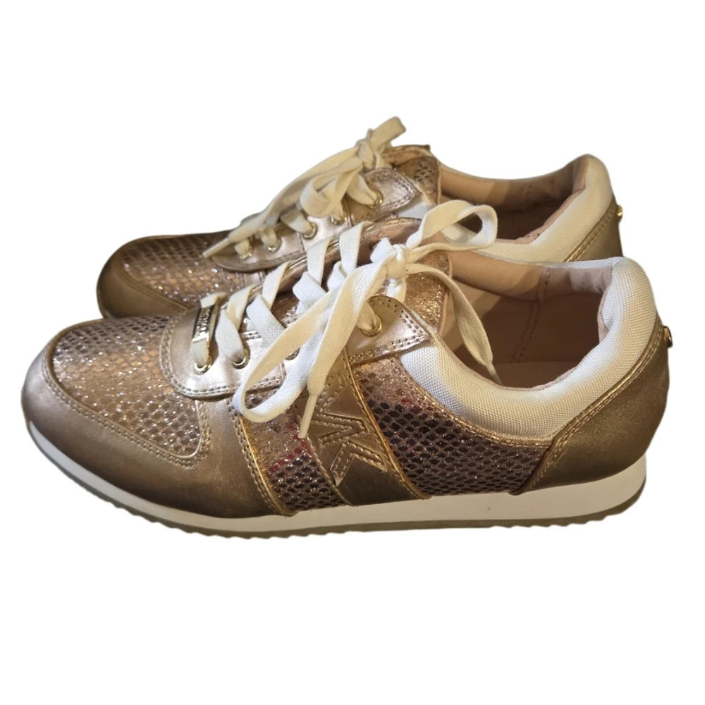 Michael Kors Osaka Rose Gold Sneakers NWOB - Picture 7 of 17